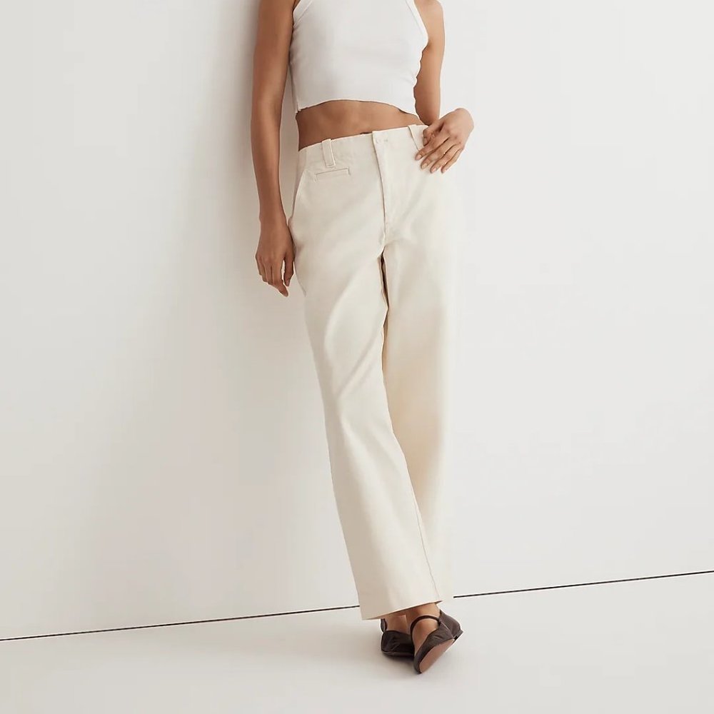 Madewell Relaxed Chino Pants Antique Cream Size 0